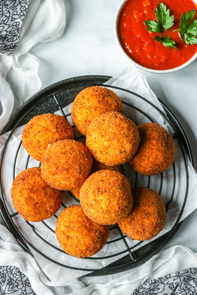 Mini Arancini - Mushroom, Spinach & Mozarella | The Party Pantry