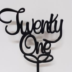 Acrylic Cake Topper - Twenty One