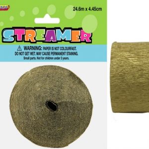 Crepe Streamer - Gold