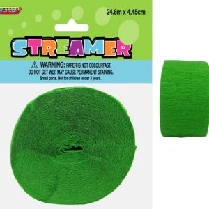 Crepe Streamer - Lime Green