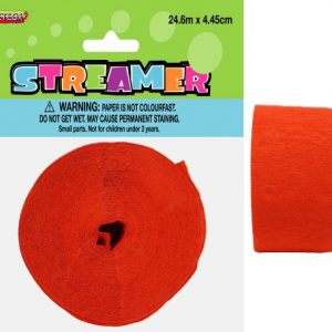 Crepe Streamer - Orange