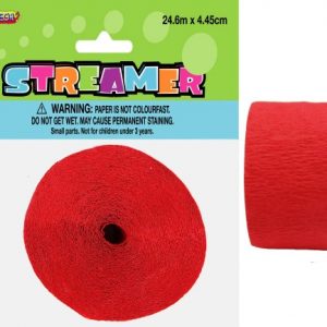 Crepe Streamer - Red