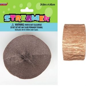 Crepe Streamer - Rose Gold